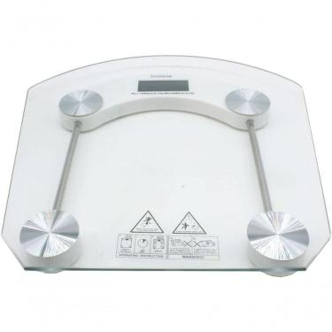 Imagem de Balança Digital Para Banheiro E Academia Corporal 180 Kg Eletrônica Lcd Em Vidro Temperado