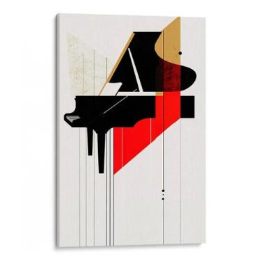 Imagem de Quadro decorativo Piano em Linhas Minimalistas - Art Canvas, 160 x 100