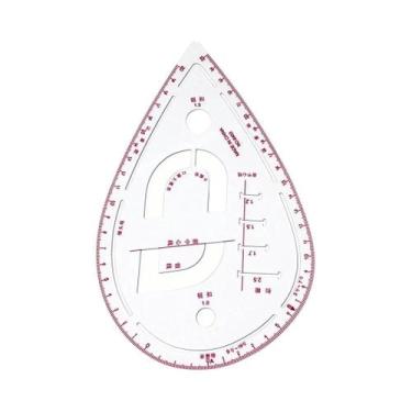 Imagem de Régua De Costura Transparente De Plástico Para Modelagem E Design De M