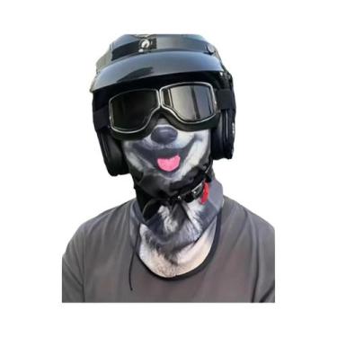 Imagem de Protetor Facial E De Pescoço 3D Com Design De Gato, Respirável, Secage