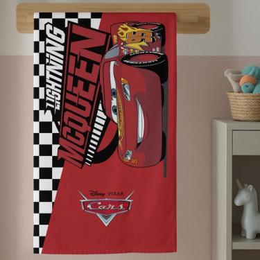 Imagem de Toalha Carros de Corrida Infantil Banho Estampa Desenho Divertida Nata