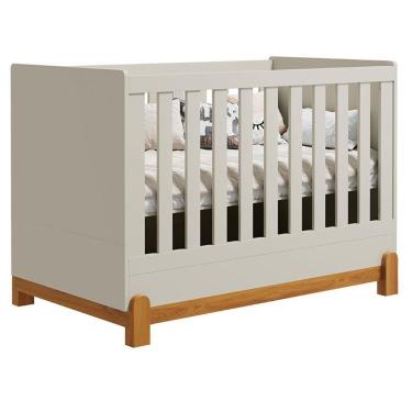 Imagem de Berço Americano Lótus Liso Areia Acetinado - Reller