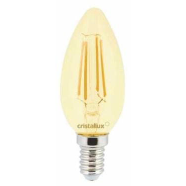 Imagem de Lamp Led Filamento Ambar 4w Vela E14 2200k/2400k - Redemac Bomagg