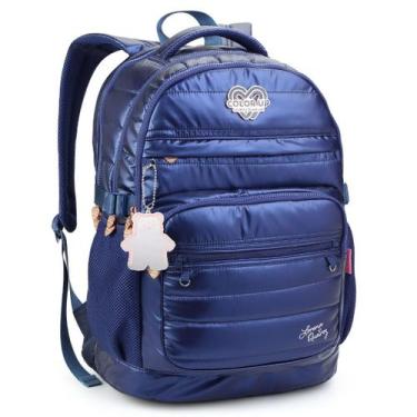 Imagem de Mochila Juvenil Feminina Bolso para Notebook Lorena - Seanite, Azul Ma
