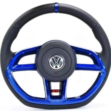 Imagem de Volante Esportivo Gti Gol Saveiro Voyage Fox G5 G6 + Cubo - Volkswagen