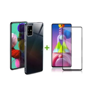Imagem de Capinha Transparente + Película 9d Compatível M51 Samsung