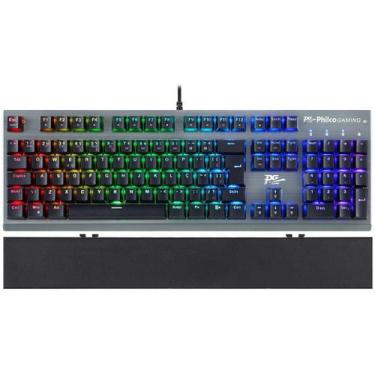 Imagem de Teclado Mecânico Gamer RGB Switch Brown 107 Teclas PKB92 Philco 
