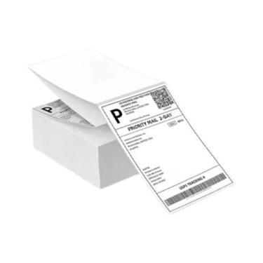 Imagem de Papel Adesivo Térmico 4x6 Polegadas 100 200 500 Folhas Para Impressora