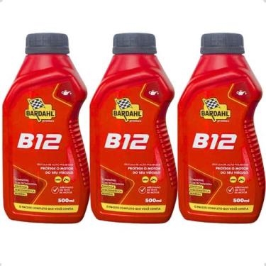 Imagem de Kit 3 Aditivo Bardahl B12 Plus para Motor  Lubrificante Condicionador 