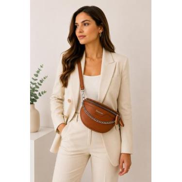 Imagem de Bolsa Pochete Feminina Corrente Com Alça Transversal - CAROLINA STEFAN