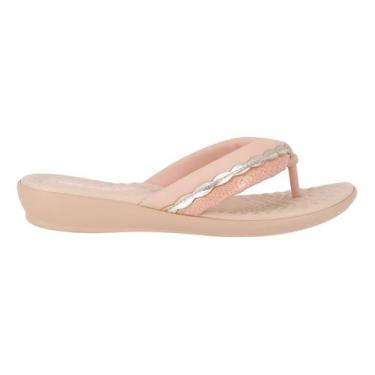 Imagem de Chinelo Rasteira Piccadilly Massageador Ortopedico 500326, Pêssego, 38