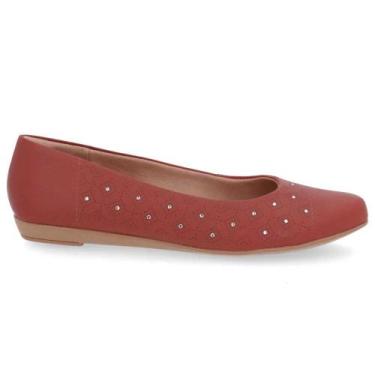 Imagem de Sapatilha Feminina Laser Strass Telha Usaflex UF0102, 35