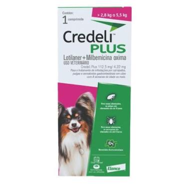 Imagem de Antipulgas Elanco Credeli Plus Cães de 2,8 á 5,5kg 112,5mg