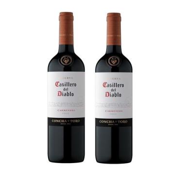 Imagem de Kit 2 Vinhos Casillero Del Diablo Carmenere 750mL