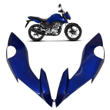 Imagem de Carenagem Bananinha Farol Lateral Honda CG Start Fan 160 Azul Caraiva 