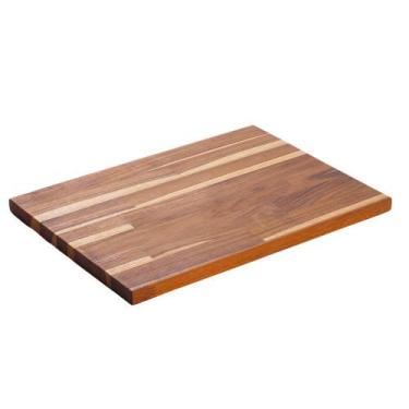 Imagem de Tábua de Carnes em Madeira Teca - Retangular - 44x28x1.8 - Maxx Diamon