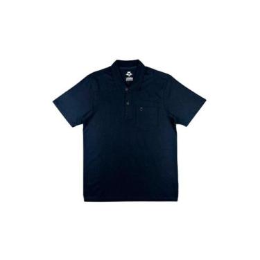 Imagem de Camisa Polo Preta com Bolso Essencial Dockston - Conforto e Estilo, Pr