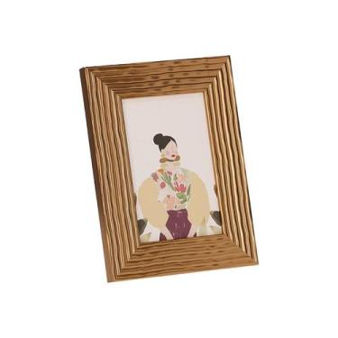 Imagem de Porta Retrato Decorativo Para Mesa Ou Parede Moldura De Luxo 10x15cm -