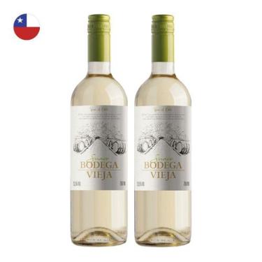 Imagem de Kit 2 Vinhos Bodega Vieja Suave Branco Chile 750ml