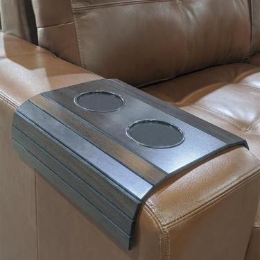 Imagem de Kit 4 Esteiras Suporte Porta Copos MDF Braço Sofá - Mozzelar