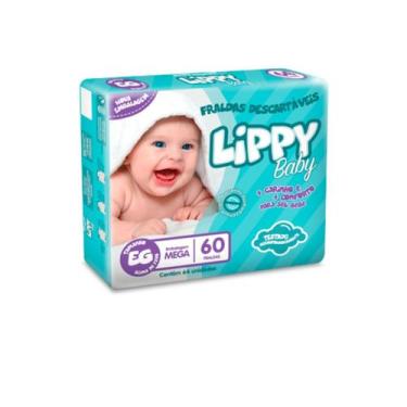 Imagem de Fralda infantil baby eg (pct c/60 unds) - lippy