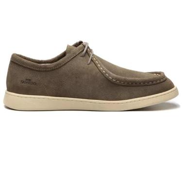 Imagem de Sapato Samello Casual Masculino Idaho Camurça Couro, 40, Rato
