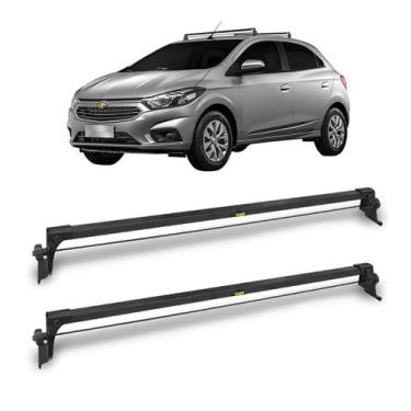 Imagem de Rack de Teto Chevrolet Onix 2012 a 2019 em Aço Preto com Fixação Later