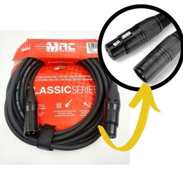 Imagem de Cabo Xlr Balanceado 4.57m Microfone Mac Xlr + Xlr Classic No