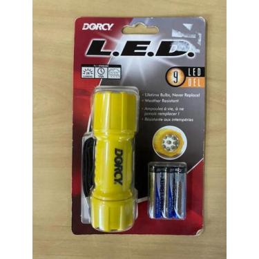 Imagem de Lanterna Dorcy 9 Led Importado Alta Qualidade, Amarelo