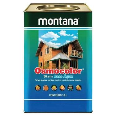 Imagem de Stain Base Água para Madeira Osmocolor Castanheira Proteção Contra Raios UV Hidrorrepelente Marrom Montana
