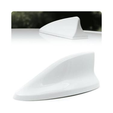 Imagem de Antena tubarão branca universal - Shark Fin - GRUD COMERCIO AUTOMOTIVO