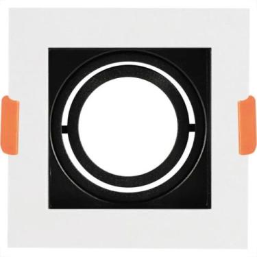 Imagem de Spot Para Lampada Dicroica Black+Decker Decor Quadrado Mr16 Branco Com