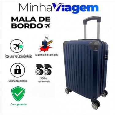 Imagem de Mala de Viagem 12Kg Rígida ABS Rodas 360º Leve Resistente Cadeado Segu