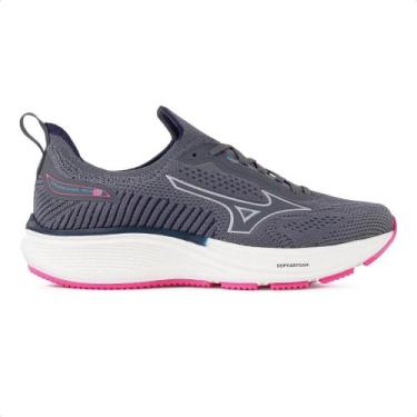 Imagem de Tênis Mizuno Cool Ride 3 Feminino, 35, Cinza, Rosa