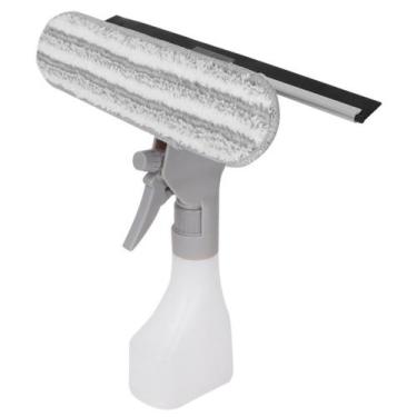 Imagem de Rodo Limpa Vidro com Recipiente 28cm Plástico Sortido Ferramenta Limpe