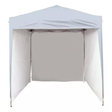 Imagem de Gazebo 2x2 PC Branco + 3 Paredes Ráfia Branca - TENDAS WILD