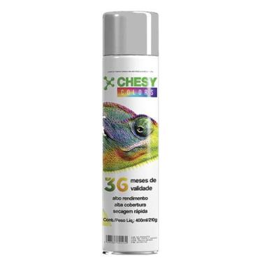 Imagem de KIT 3 Tintas Spray 400ml Metálica Chesy Alumínio Cobre Cromado Espelha