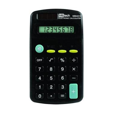 Imagem de Calculadora de bolso 8 díg. peq. à pilha Mb54319 Mbtec - Mb Tech