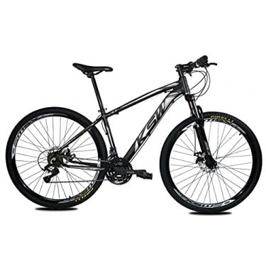 Imagem de Bicicleta Aro 29 KSW XLT Color 24v Freio Hidraulico Câmbios Shimano Suspensão C/Trava (Preto/Prata, 21)