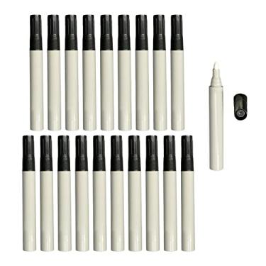 Imagem de harayaa 10 Canetas Recarregáveis Vazias, Caneta de para Retoque, Tubo de Barril, Tinta, Tubo de, Cabeça Redonda Gray Rod