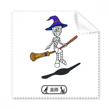 Imagem de Egito Mamãe Halloween Mágico Horus pano de limpeza de tela de telefone limpador de óculos 5 peças