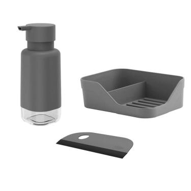 Imagem de Kit 3 Peças Dispenser de Detergente 500ML Pia Cozinha OU