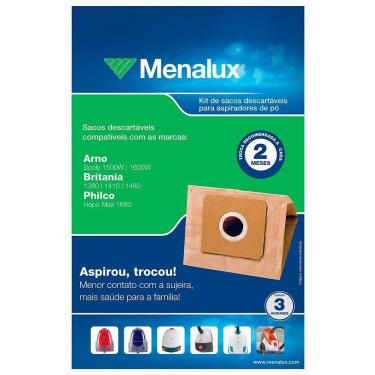Imagem de Kit com 3 Sacos Menalux Aspiradores de Pó Sim 02