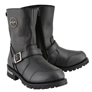 Imagem de Botas masculinas de couro Milwaukee MBM9090 clássicas de engenheiro preto de 22,86 cm com proteção de câmbio – 29,21 cm