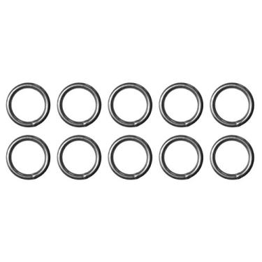 Imagem de US Stainless 10 peças de aço inoxidável 316 anel redondo soldado 1/4" x 1,5" (6 mm x 35 mm) grau marítimo
