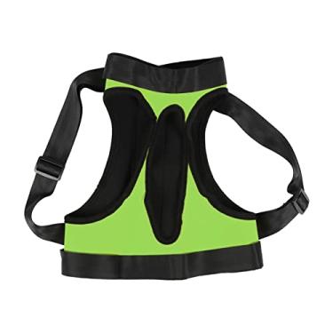 Imagem de GLOGLOW Eslinga para cães, fácil ajuste de neoprene para cães idosos verde perna traseira tamanho M