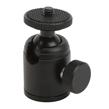 Imagem de K18 mini cabeça de bola, cabeça de bola de tripé giratória de 90° universal com rosca de 1/4" para transmissão ao vivo compatível com monopés suporte de luz para telefone móvel bastão de selfie