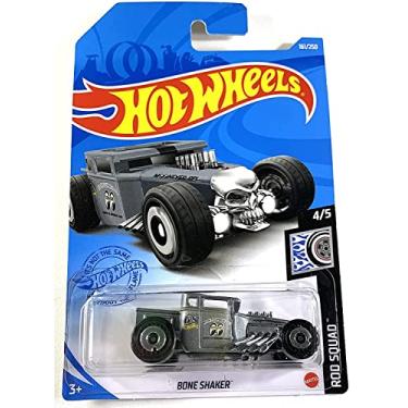 Imagem de Hot Wheels 2021, Bone Shaker Moon Eyes Gray, Rod Squad 4/5, 161/250
