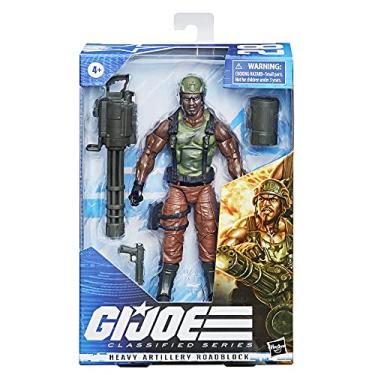 Imagem de G.I. Joe Classified Series Heavy Artilery Roadblock Action Figure 28 Collectible Premium Toy 6-Inch-Scale with Custom Package Art (Amazon Exclusive)