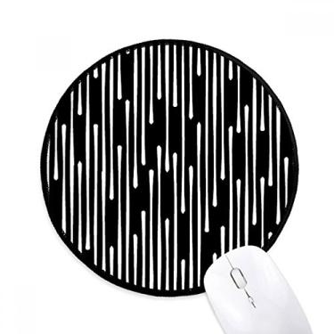 Imagem de DIYthinker Tapete de rato padrão ilustração de grão de arte de linha de gotejamento desktop escritório tapete redondo para computador